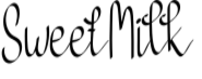 Sweet Milk Font Preview