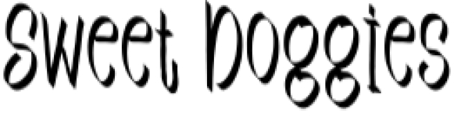 Sweet Doggies Font Preview