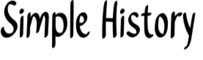Simple History Font Preview