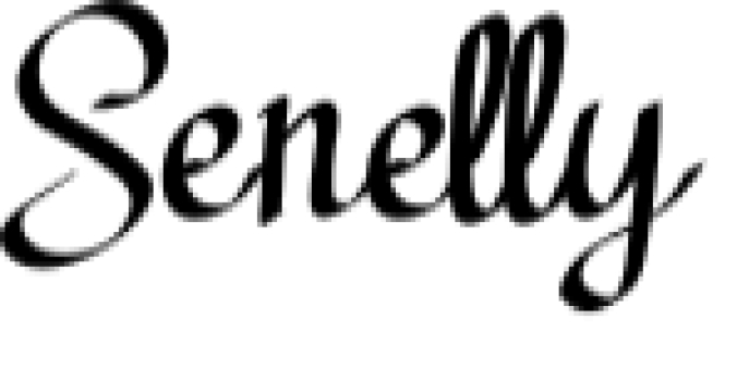 Senelly Font Preview