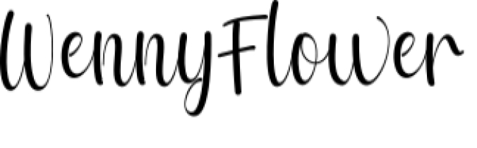 Wenny Flower Font Preview