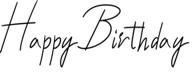 Happy Birthday Font Preview