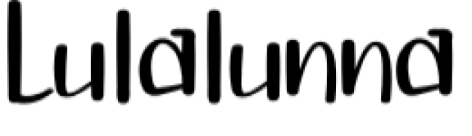 Lulalunna Font Preview