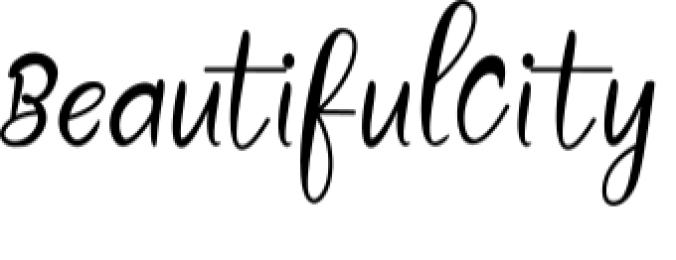 Beautiful City Font Preview