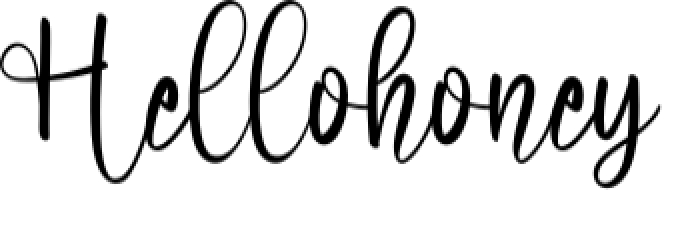 Hellohoney Font Preview