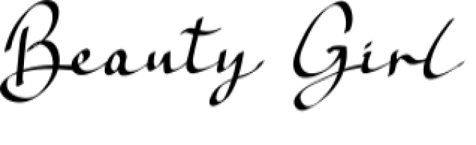 Beauty Girl Font Preview