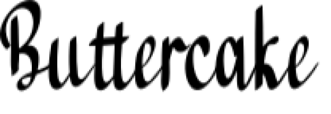 Buttercake Font Preview