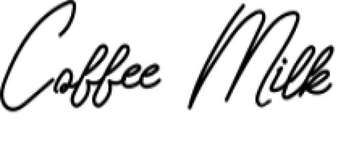 Coffee Milk Font Preview