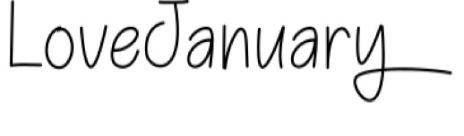Love Januari Font Preview