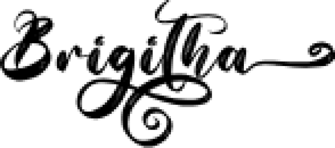 Brigitha Font Preview