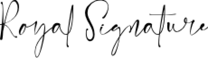 Royal Signature Font Preview