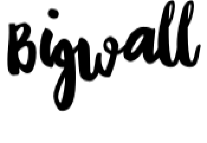 Bigwall Font Preview