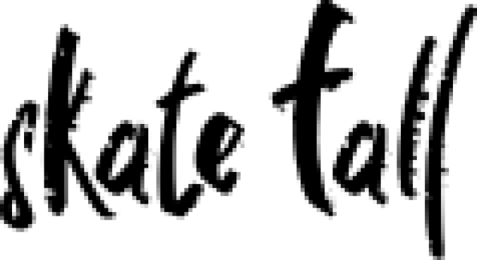 Skate fall Font Preview