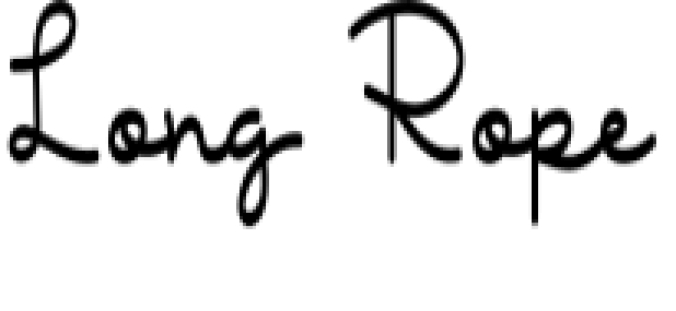 Long Rope Font Preview