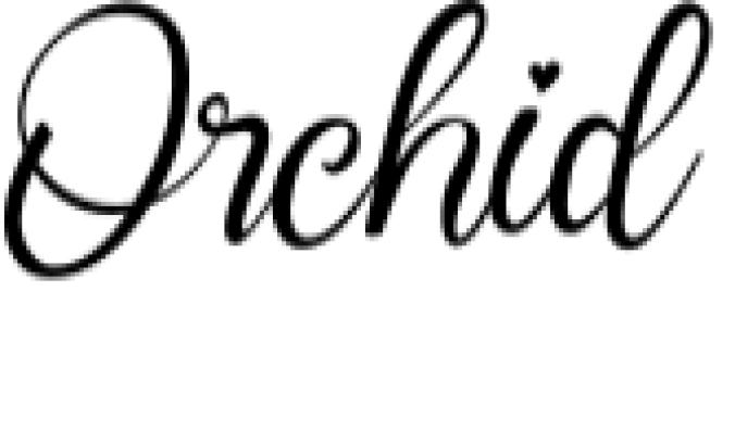 Orchid Font Preview