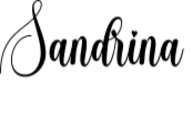 Sandrina Font Preview