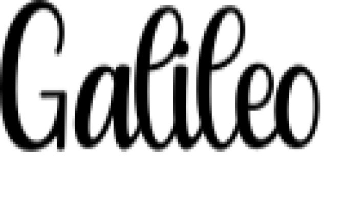 Galileo Font Preview