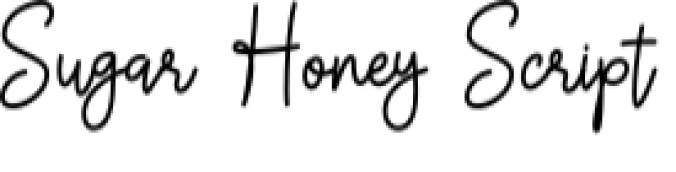 Sugar Honey Font Preview