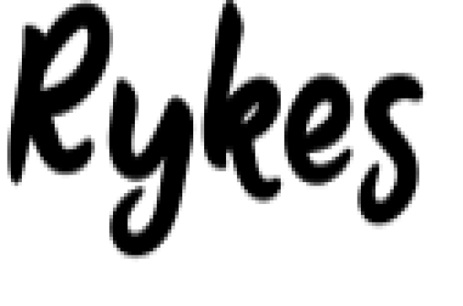 Rykes Font Preview