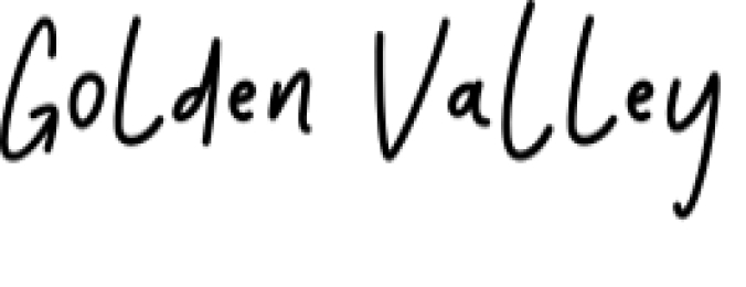 Golden Valley Font Preview