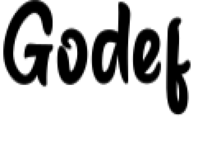 Godef Font Preview