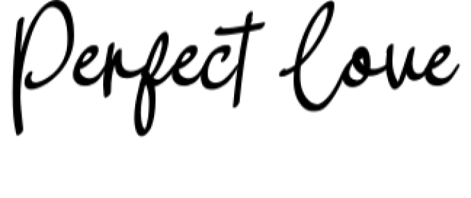 Perfect Love Font Preview