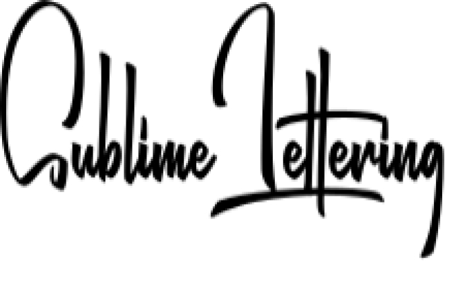 Sublime Lettering Font Preview
