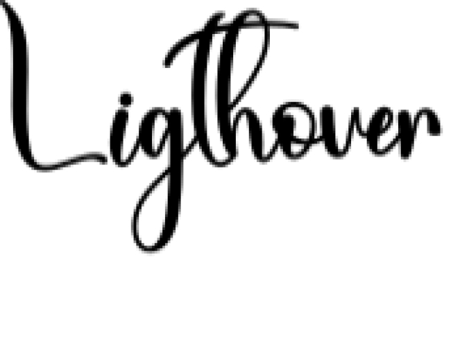 Lightover Font Preview