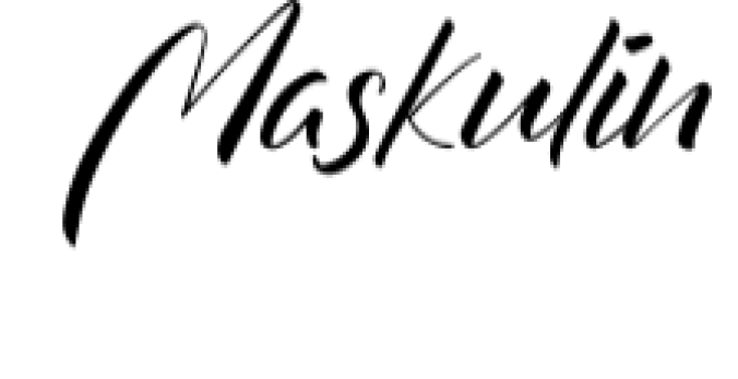Maskulin Font Preview
