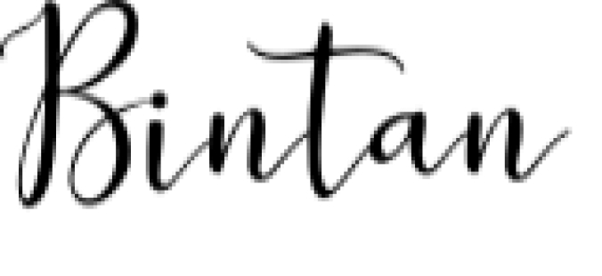 Bintan Font Preview