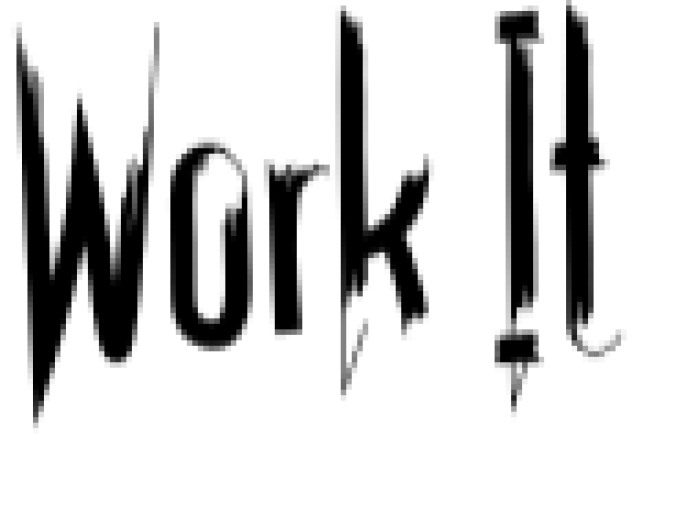 Work It Font Preview