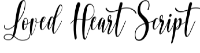 Loved Heart Font Preview