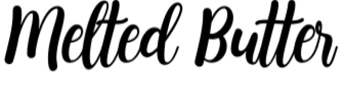 Melted Butter Font Preview