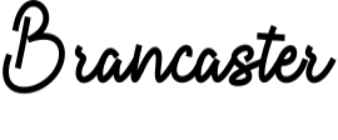 Brancaster Font Preview