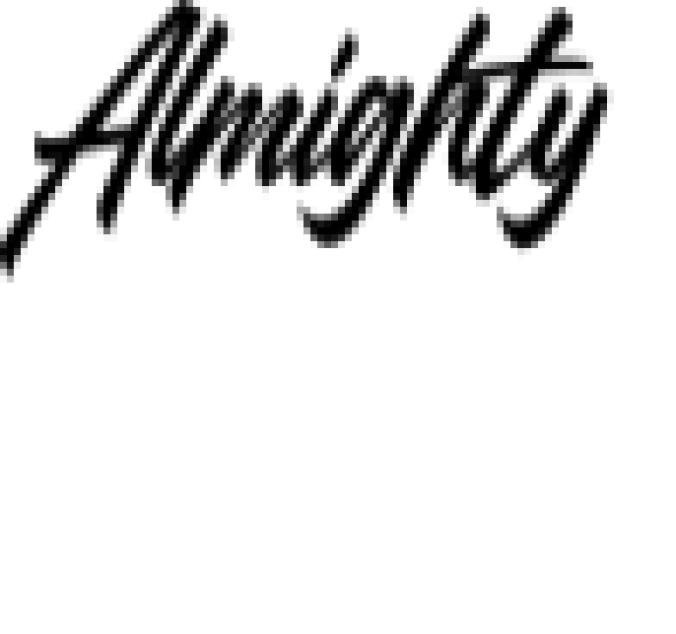 Almighty Font Preview