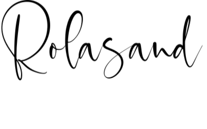 Rolasand Font Preview