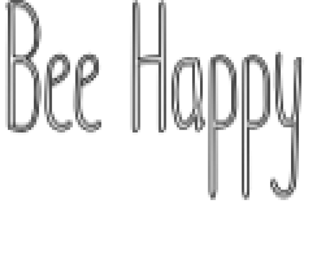 Bee Happy Font Preview