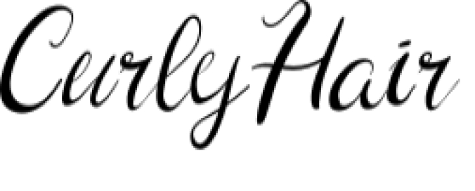 Curly Hair Font Preview