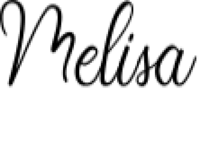 Melisa Font Preview