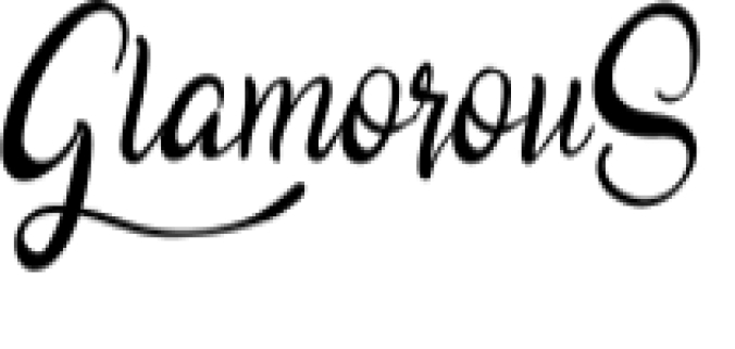 GlamorouS Font Preview