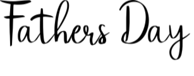 Fathers Day Font Preview