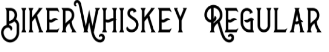 Biker Whiskey Font Preview