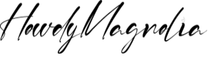 Howdy Magnolia Font Preview