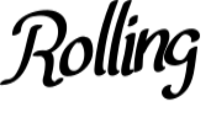 Rolling Font Preview