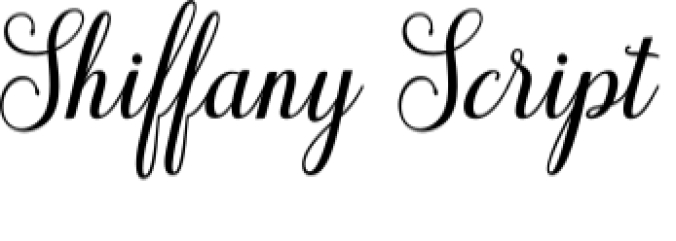 Shiffany Script Font Preview