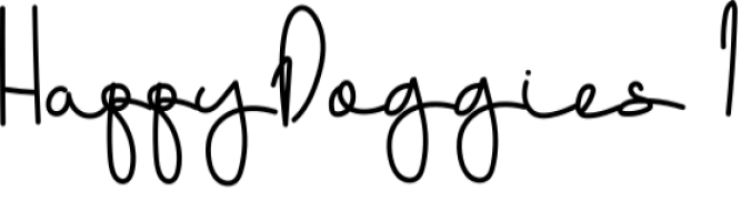 Happy Doggies Font Preview
