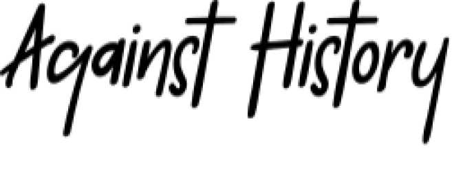 Against History Font Preview