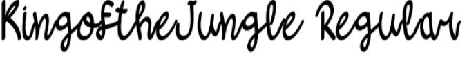 Kings of the Jungle Font Preview