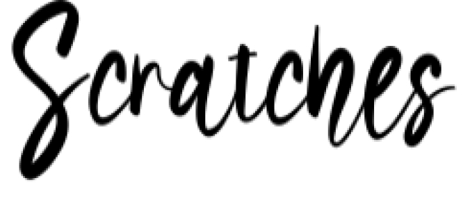 Scratches Font Preview