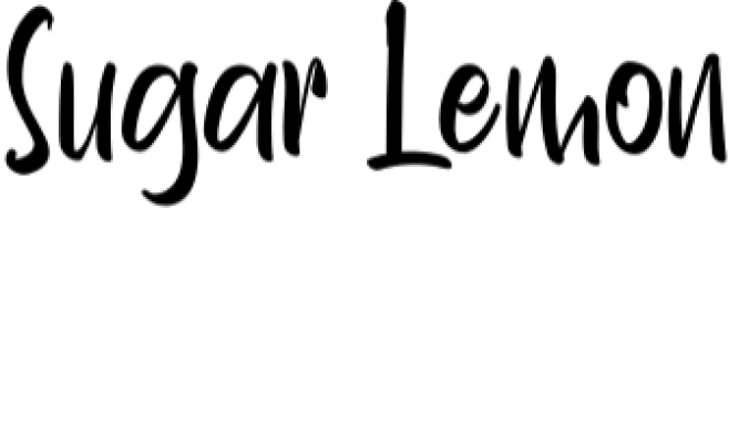 Sugar Lemon Font Preview